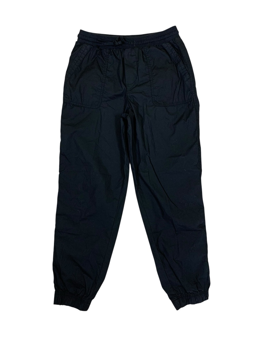 Pact S Black Organic Cotton Jogger Pants Drawstring Athleisure Lounge Casual